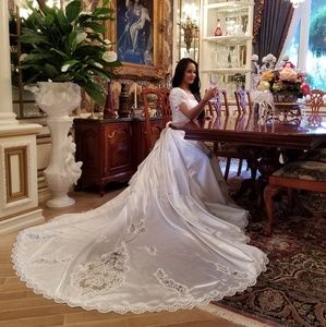 Vintage Eden Bridals Empire Waist Cathedral Train